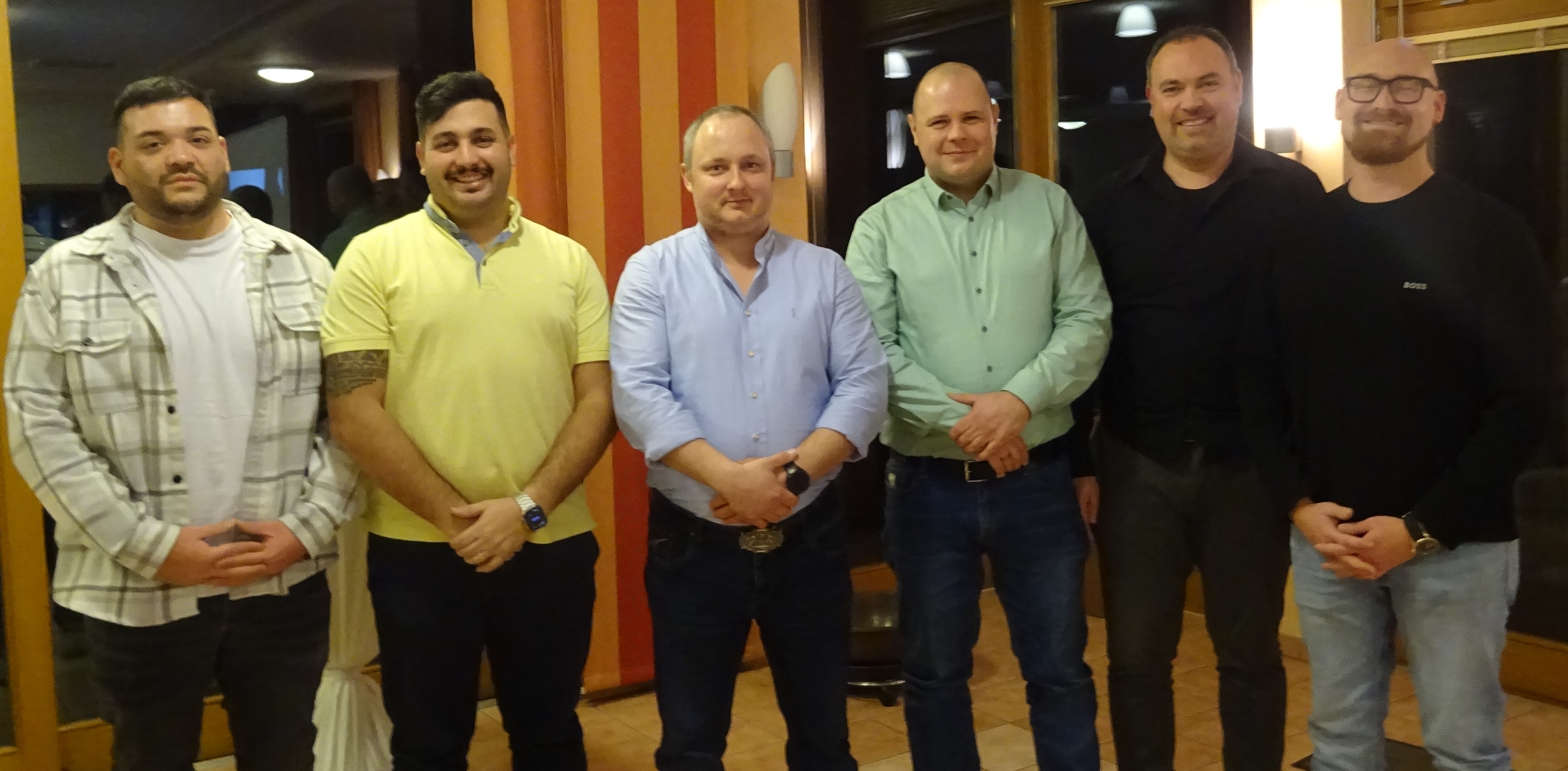 Von links: Doganay Eravci, Michele Muntoni, Ulrich R&ouml;der, Alexander Thiele, Timo Abersfelder, Christian Henkel